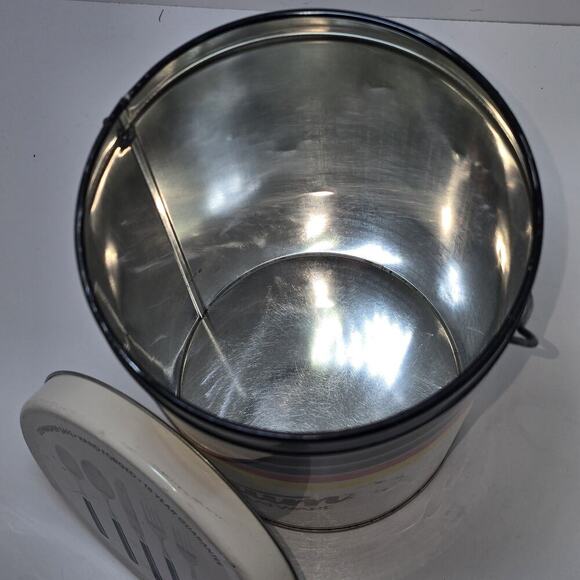 Vintage Stanley Roberts Spectrum Flatware Canister – Mid Century Modern Striped - Picture 7 of 14